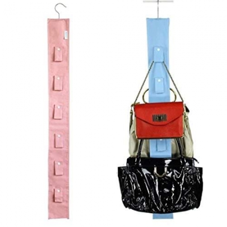  multicolored hanging purse organizer for closet Hanging Closet Organizer Purse Storage with Swivel Hanger ,Purses, Handbags, Satchels, Crossovers, Backpacks